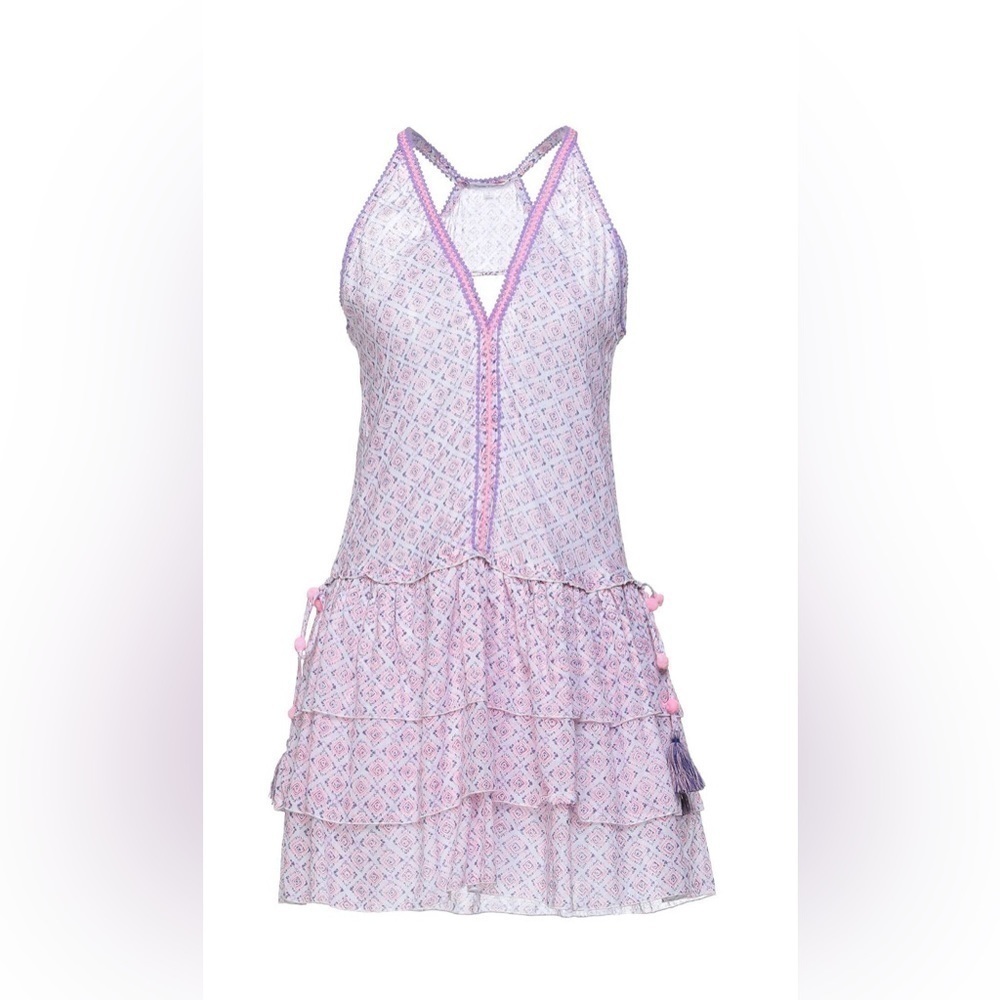 Poupette St Barth pink purple mini dress NWT